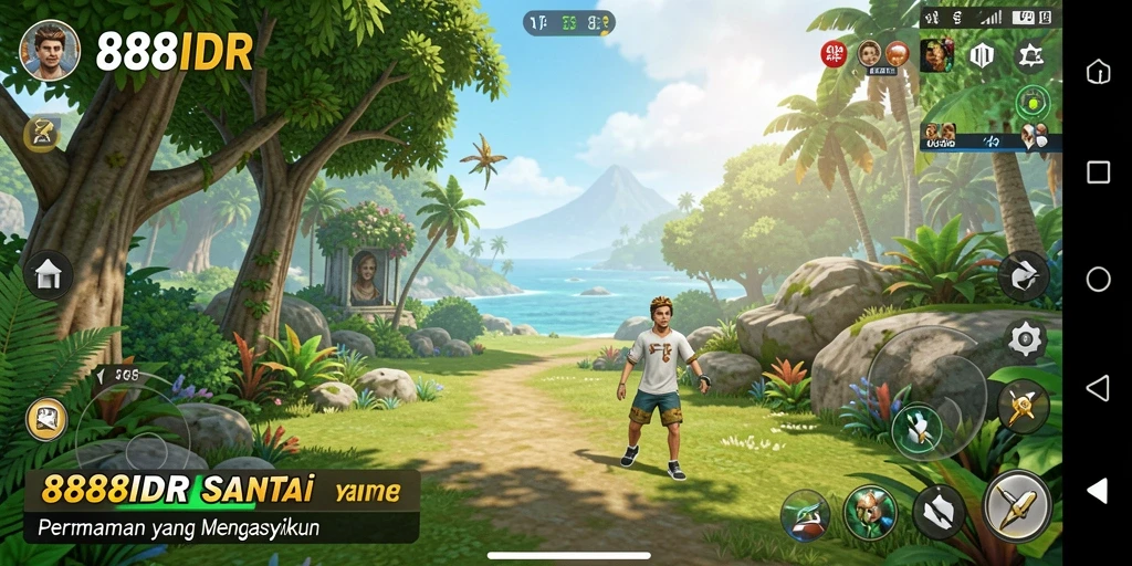 Screenshot utama 888IDR menampilkan gameplay yang menyenangkan dan santai.