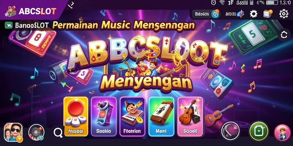 Screenshot gameplay ABCSLOT menampilkan momen bermain musik yang menarik.