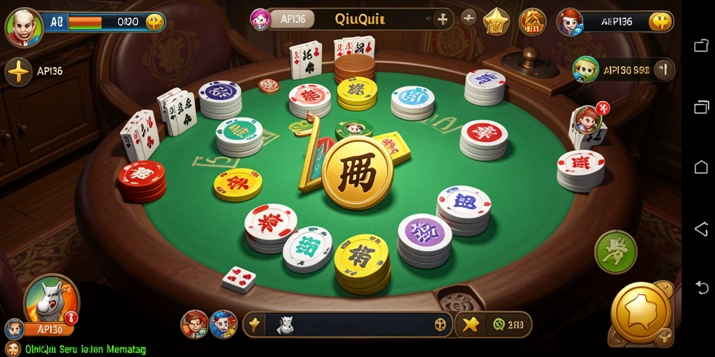 Tampilan gameplay seru dan interaktif QiuQiu di API36.