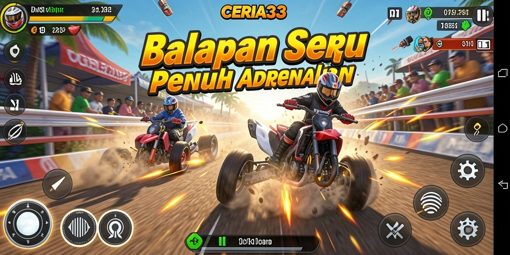 Gameplay menegangkan dengan mobil balap terbaik di CERIA33.