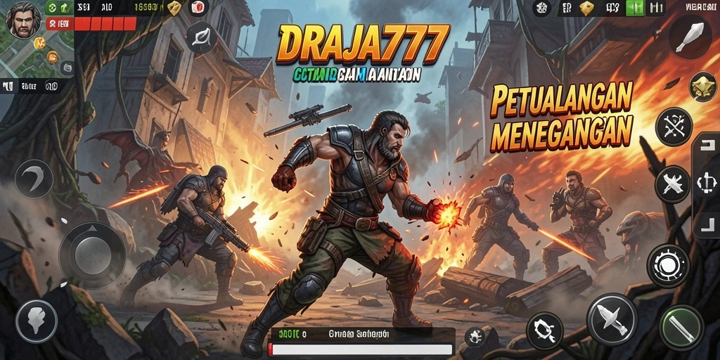 Tampilan gameplay DRAJA777 yang mendebarkan dan penuh aksi.