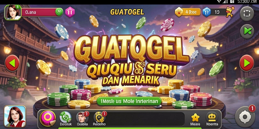 Screenshot utama GUATOGEL menampilkan gameplay QiuQiu yang mengasyikkan.