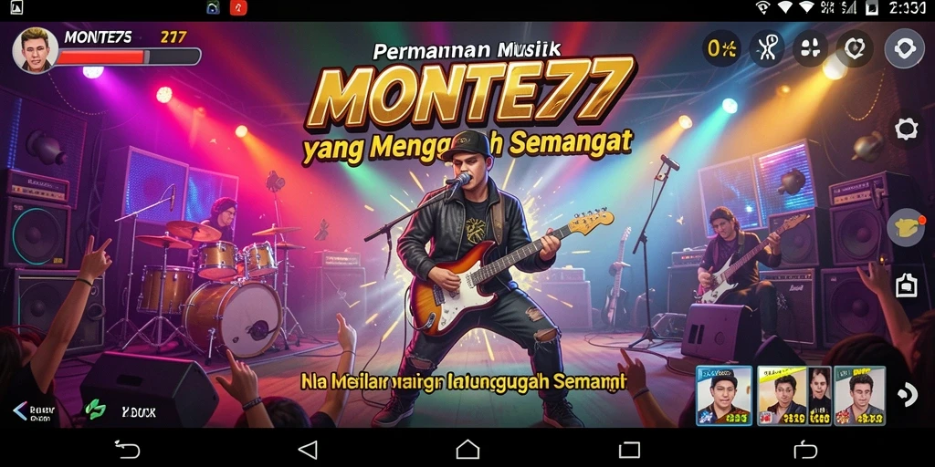 Tampilan gameplay seru di MONTE77 saat pemain beraksi.