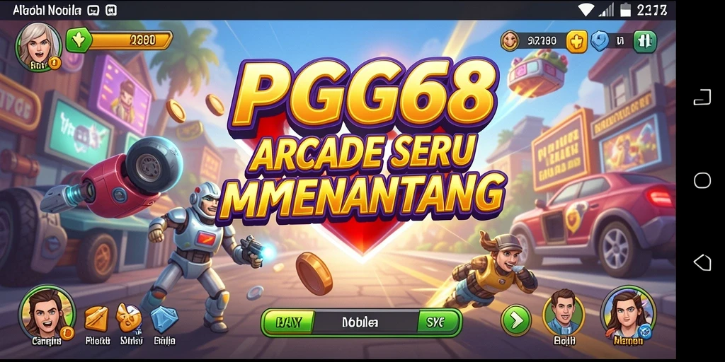 Tangkapan layar PGG68 menunjukkan gameplay penuh aksi Arcade.