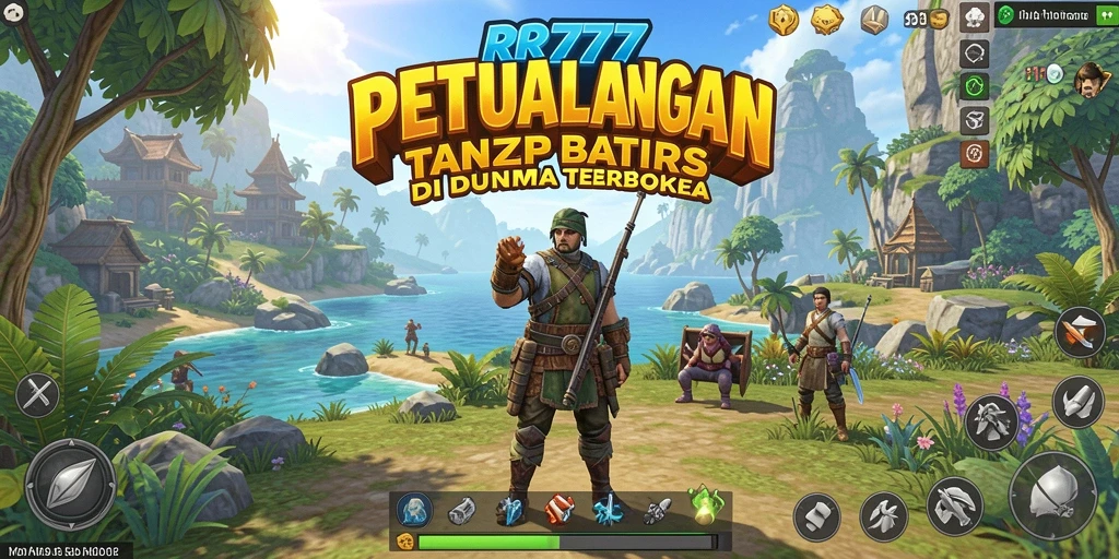 Gameplay menakjubkan di dunia terbuka RR777 dengan grafis yang indah.