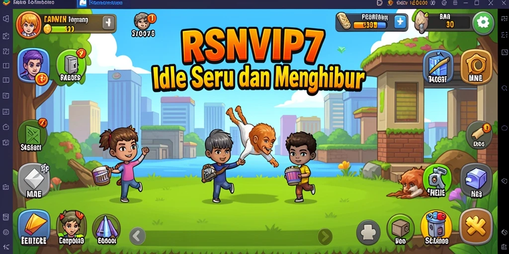 Screenshot gameplay RSNVIP7 menampilkan aksi seru dalam pengelolaan sumber daya.