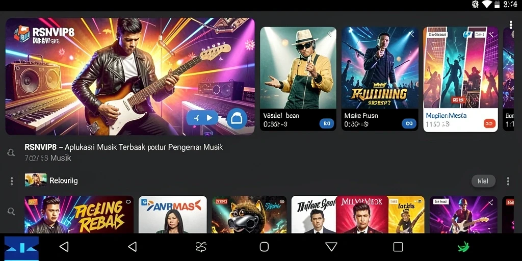 Screenshot gameplay RSNVIP8 menampilkan pengguna yang bernyanyi dengan meriah.