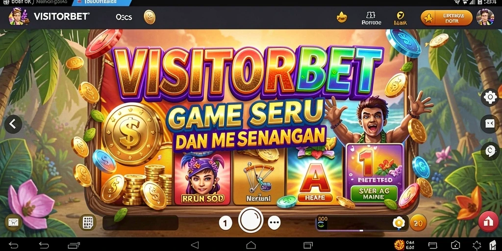 Tampilan gameplay VISITORBET dengan berbagai tema slot yang menarik.