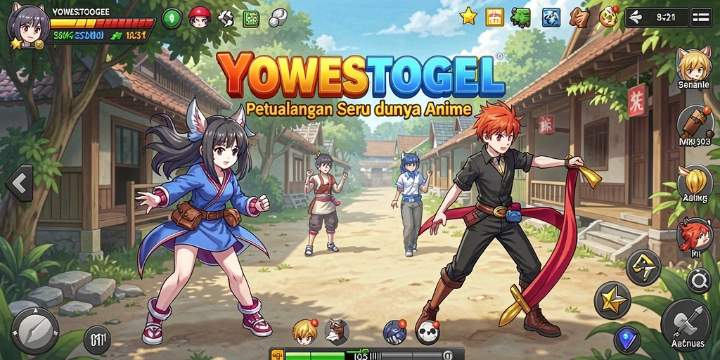 Tampilan menarik dari gameplay YOWESTOGEL yang penuh warna.